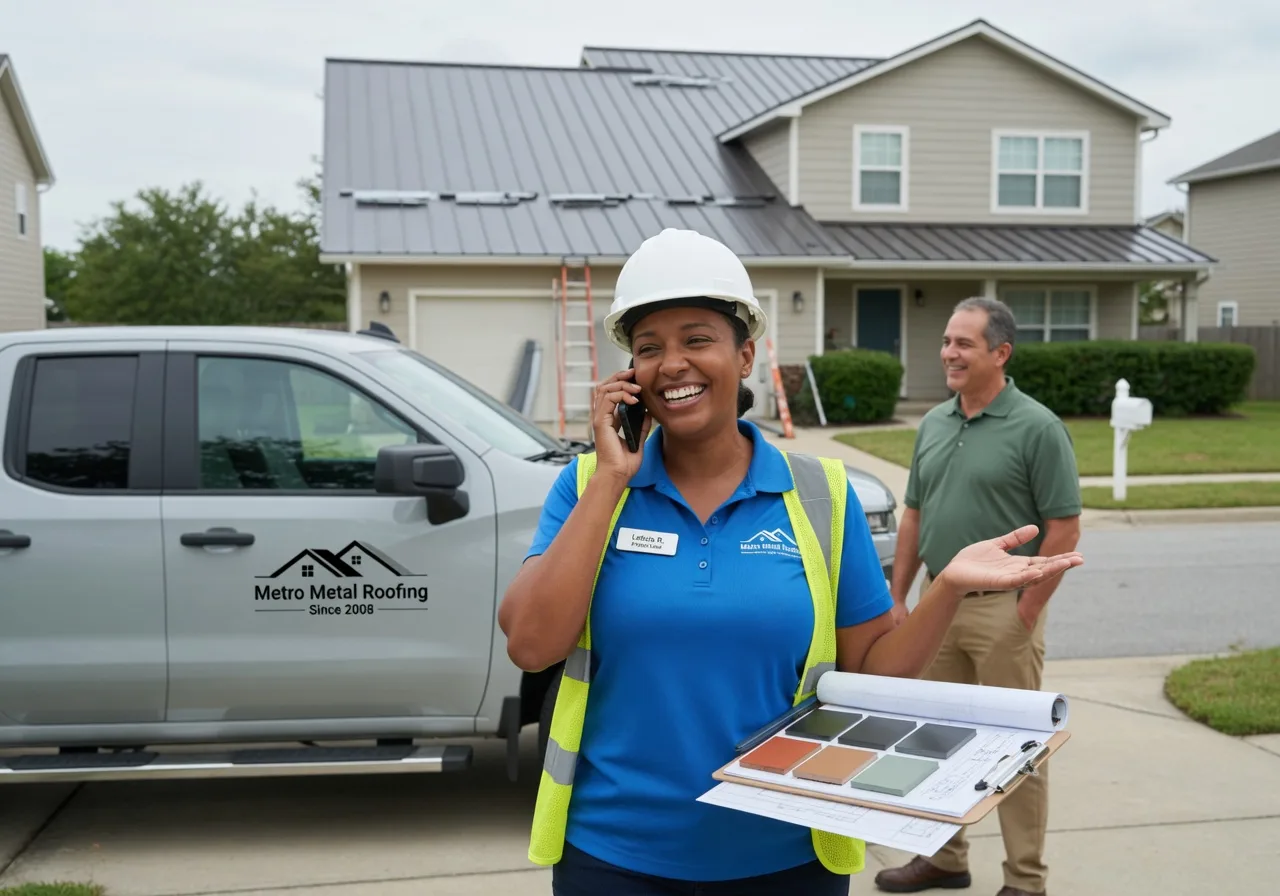 Storm Damage Metal Roof Repair in Norway, IA